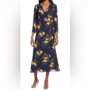 Reformation Alessandra Long Sleeve Maxi
Dress In Petit Jardin Size Small